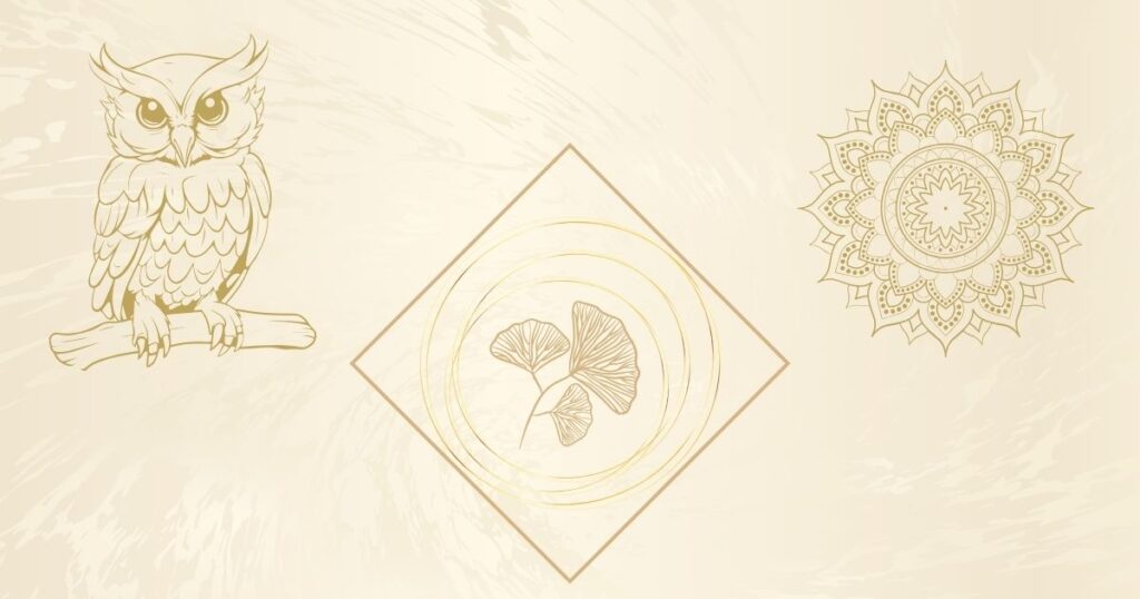 Symbole: Krafttiere, Mandalas, Naturmotive