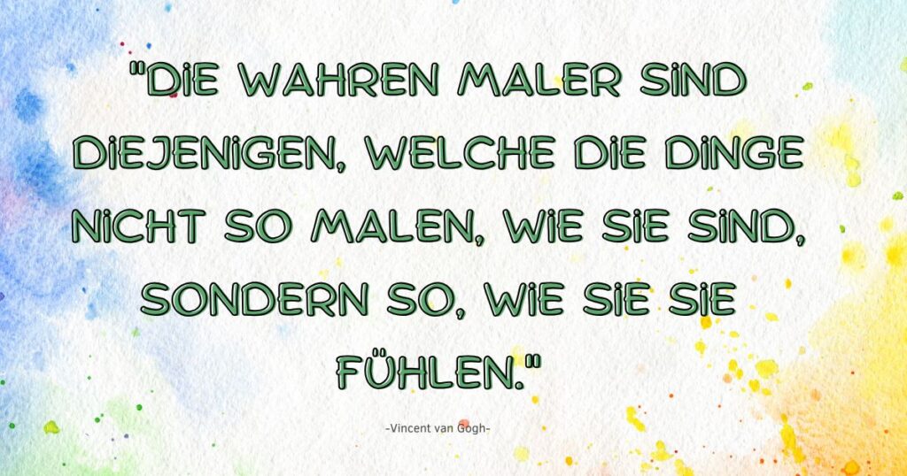 Spruch von Vincent van Gogh